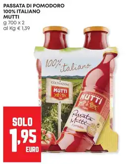 Panorama Passata di pomodoro Mutti offerta