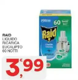 Sisa Raid liquido ricarica eucalipto offerta