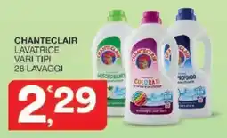 Sisa Chanteclair lavatrice vari tipi offerta