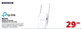 Tp-link RE315 Range Extender ONEMESH Wi-Fi AC1200