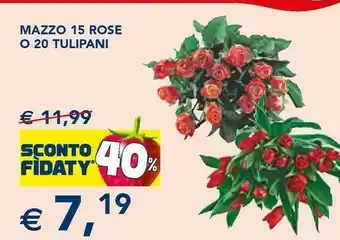 Esselunga Mazzo 14 rosse o 20 tulipani offerta