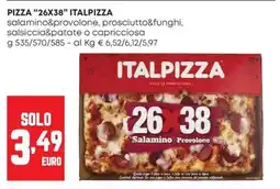Panorama Pizza 26x38 Italpizza Salamino Provolone offerta