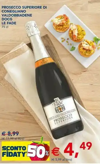 Esselunga Prosecco superiore di conegliano valdobbiadene docg offerta