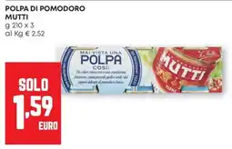 Pam Polpa di pomodoro Mutti offerta