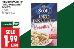 Panorama Riso Basmati 10' Oro Insalate Scotti offerta