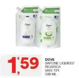 Sisa Dove sapone liquido offerta