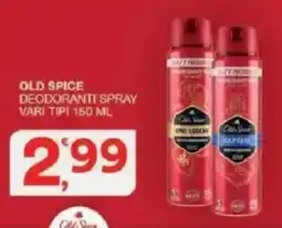 Sisa Old Spice deodoranti spray offerta