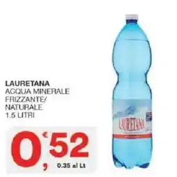 Sisa Acqua minerale frizzante naturale lauretana offerta