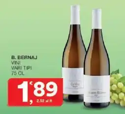 Sisa B. Bernaj vini vari tipi offerta