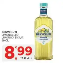 Sisa Benvenuti limoncello limoni di sicilia offerta