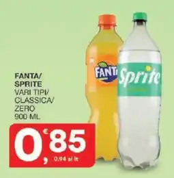 Sisa Fanta/ Sprite classica/ zero offerta