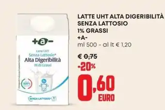 Pam Latte UHT senza lattosio alta digeribilità offerta