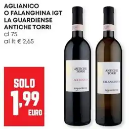 Panorama Aglianico o Falanghina IGT La Guardiense Antiche Torri offerta
