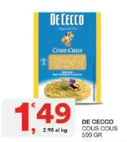 Sisa De Cecco Cous Cous offerta