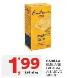 Sisa Barilla Emiliane Lasagne all'uovo offerta