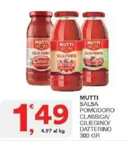Sisa Mutti salsa pomodoro classica offerta
