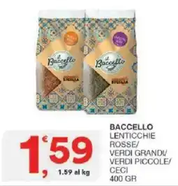 Sisa Bacello lenticchie rosse/verdi grandi/verdi piccole/ceci offerta
