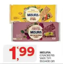 Sisa Misura crackers vari tipi offerta