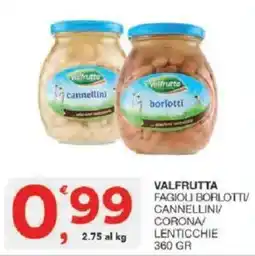Sisa Valfrutta fagioli borlotti/cannellini/corona/lenticchie offerta