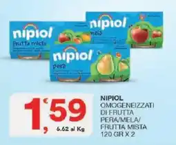 Sisa NipiOL omogeneizzati di frutta pera/mela/frutta mista offerta