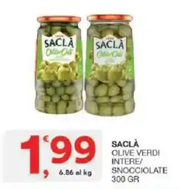 Sisa Saclà olive verdi intere offerta