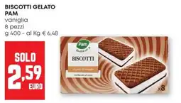 Pam Biscotti gelato Pam vaniglia offerta