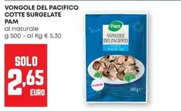 Pam Vongole del Pacifico cotte surgelate Pam offerta