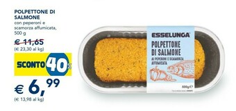 Esselunga Polpettone di salmone offerta