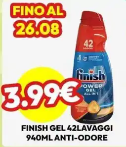 Gemar Detersivi Finish gel anti-odore offerta