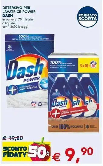 Detersivo per lavatrice power in polvere / liquido