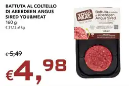 Migross Supermercati e Market Battuta al coltello di Aberdeen Angus Sired You&Meat offerta
