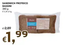 Migross Supermercati e Market Sandwich proteico Bassini offerta