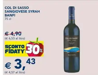 Col di sasso - sangiovese syrah 750 g(ml)
