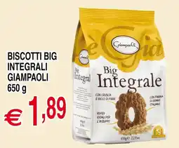 Centro Oceano Biscotti Big Integrali Giampaoli offerta