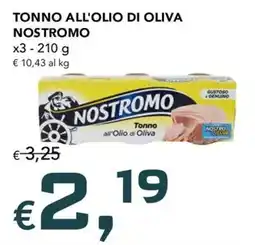 Migross Supermercati e Market Tonno all'olio di oliva Nostromo offerta