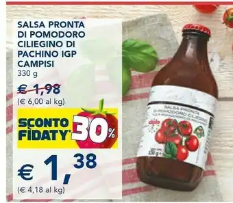 Esselunga Salsa pronta di pomodoro ciliegino offerta