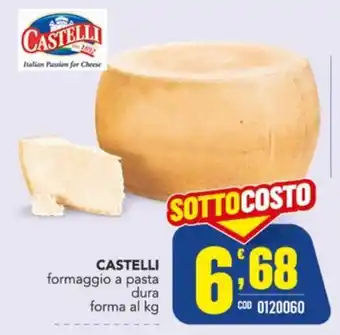 Castelli formaggio a pasta dura
