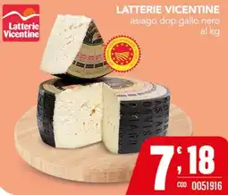 Gruppo di Palo Latterie Vicentine asiago dop gallo nero offerta