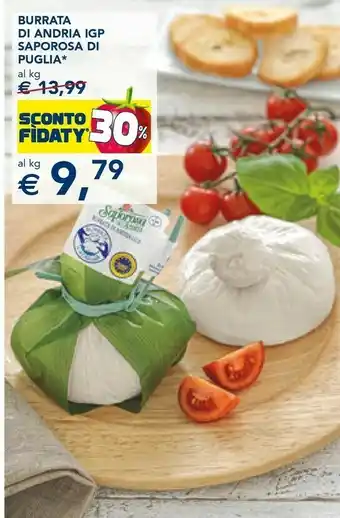 Esselunga Burrata di andria offerta
