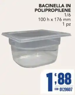 Gruppo di Palo Bacinella in polipropilene offerta