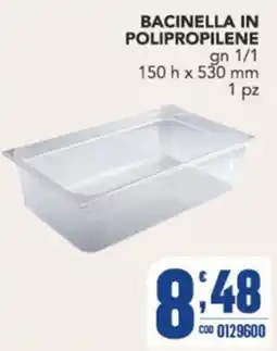 Gruppo di Palo Bacinella in polipropilene offerta