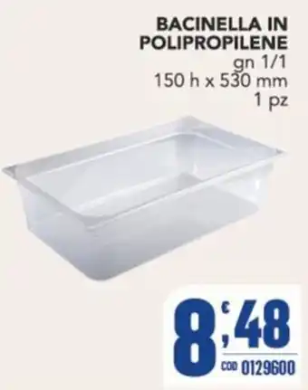 Gruppo di Palo Bacinella in polipropilene offerta