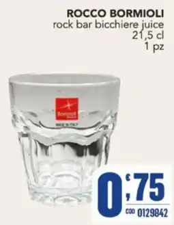 Gruppo di Palo Rocco Bormioli rock bar bicchiere juice offerta
