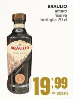 Gruppo di Palo Braulio amaro riserva offerta