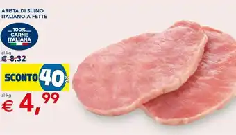 Esselunga Arista di suino a fette offerta