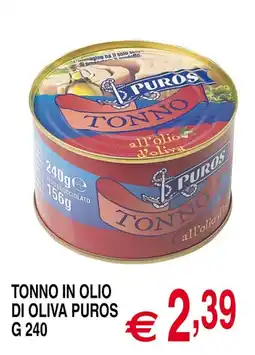 Centro Oceano Tonno in olio di oliva Puros offerta
