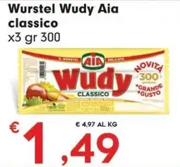 Eurospar Wurstel Wudy Aia classico offerta