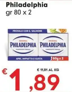 Eurospar Philadelphia formaggio fresco offerta