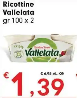Eurospar Ricottine Fresche Vallelata offerta