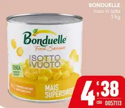Gruppo di Palo Bonduelle mais in latta offerta